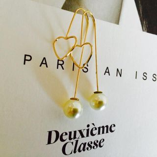 ドゥーズィエムクラス(DEUXIEME CLASSE)の★新品 限定価格！ ドゥーズィエムクラスハート♡パールスティックピアス(ピアス)