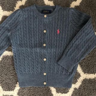 ポロラルフローレン(POLO RALPH LAUREN)の新品同様★ラルフローレン カーディガン3歳ブルー(カーディガン)