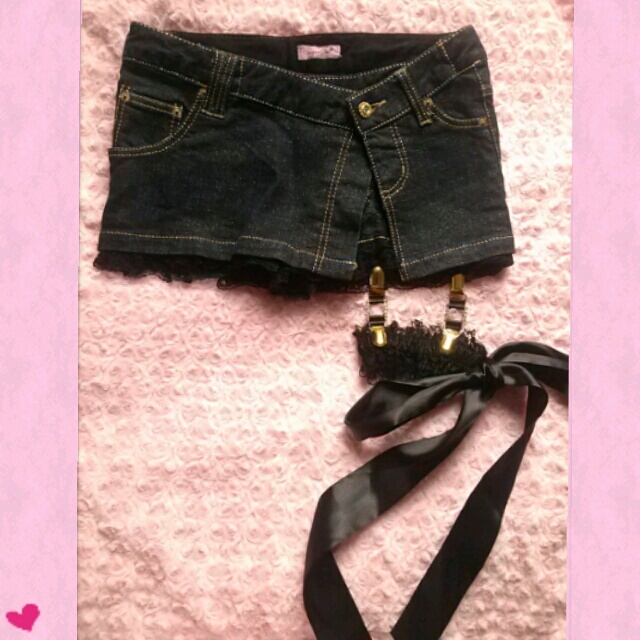 MA＊RS(マーズ)のガーター付♥ゴールドラメレーススカパン☆ レディースのスカート(ミニスカート)の商品写真