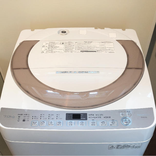 ２０１７年製 シャープ全自動洗濯機（7Kg）ES-KS70S-N | フリマアプリ ラクマ