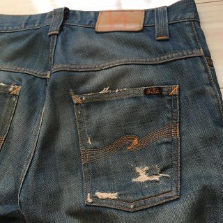 ヌーディジーンズ(Nudie Jeans)のレア●THIN FIN●リペア●初期ヌーディージーンズ●nudie●30/32●(デニム/ジーンズ)