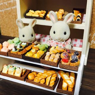 【ミニチュアフード】シルバニア◇パン屋さん セット B(ミニチュア)