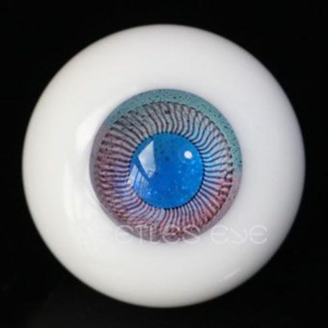 ドールアイ　瞳孔ブルー、ブルーからピンクへのグラデーション　16㎜ エンタメ/ホビーのフィギュア(その他)の商品写真