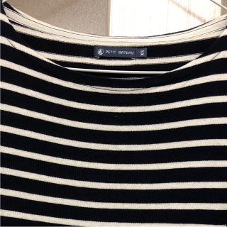 プチバトー(PETIT BATEAU)の美品✳︎petitbateauデザインボーダーワンピース(ひざ丈ワンピース)