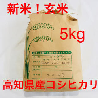 新米！玄米5kg ！30年度高知県産コシヒカリ(米/穀物)