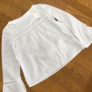 ユニクロ(UNIQLO)の☆ユニクロ☆ソフトコットンレースTブラウス☆M☆(シャツ/ブラウス(長袖/七分))