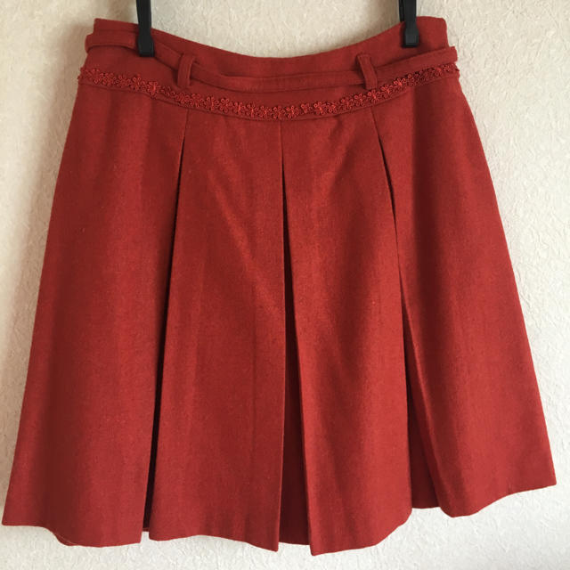 PATTERN fiona(パターンフィオナ)のパターン オレンジのスカート レディースのスカート(ひざ丈スカート)の商品写真