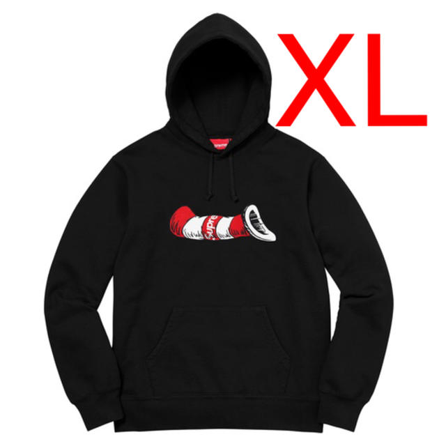 Supreme Cat in the Hat Hooded XL BLACK