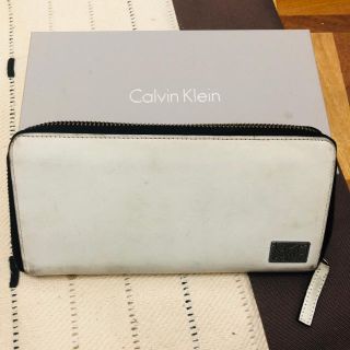 Calvin Klein - カルバン・クライン 長財布 白の通販 by 所長's shop ...