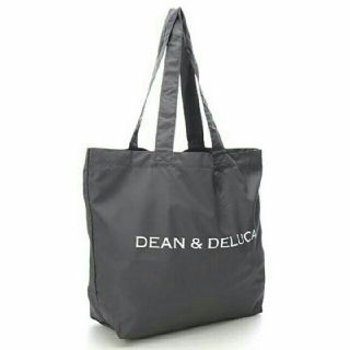 ディーンアンドデルーカ(DEAN & DELUCA)のDEAN&DELUCA◆グレーナイロン トートバッグ軽量エコバッグ ポリエステル(エコバッグ)