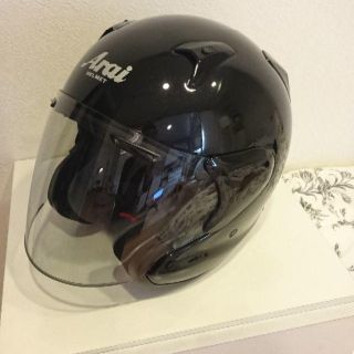 Arai ジェットヘルメット　黒メタリック(ヘルメット/シールド)