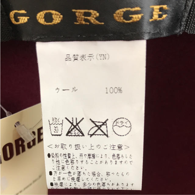 GORGE(ゴージ)のハット  GORGE  新品 レディースの帽子(ハット)の商品写真