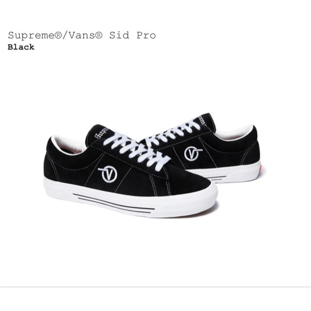 Supreme Vans Sid Pro Black 27cm バンズ