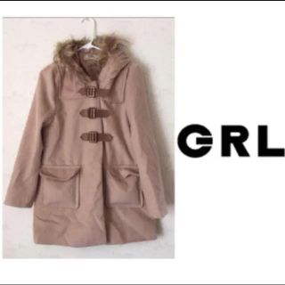 グレイル(GRL)の【美品】ベージュ ダッフルコート(ダッフルコート)