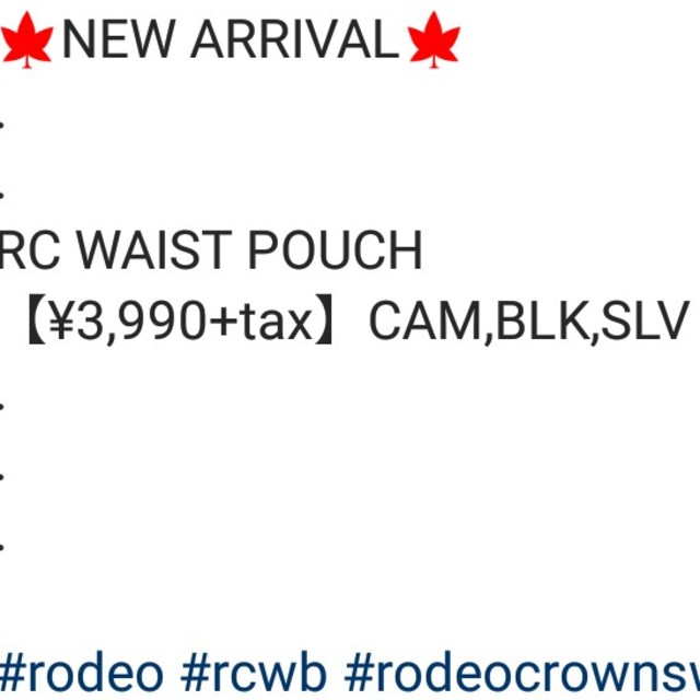 RODEO CROWNS WIDE BOWL(ロデオクラウンズワイドボウル)のRC WAIST POUCH ブラック RODEO CROWNS型押しロゴ入り レディースのバッグ(ボディバッグ/ウエストポーチ)の商品写真
