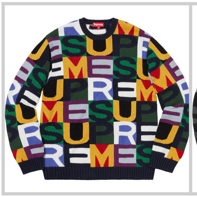 supreme big letters sweater Sサイズ 国内