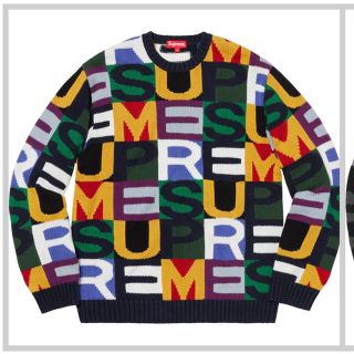 シュプリーム(Supreme)のSupreme Big Letters Sweater Sサイズ(ニット/セーター)