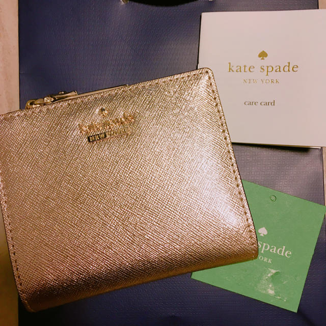 kate spade ミニ財布 ゴールド