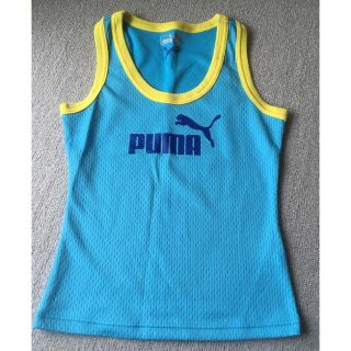 プーマ(PUMA)のPUMA タンクトップ  M 水色(タンクトップ)