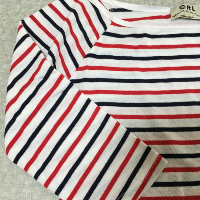 GRL(グレイル)の7分袖ボーダーシャツ レディースのトップス(Tシャツ(長袖/七分))の商品写真