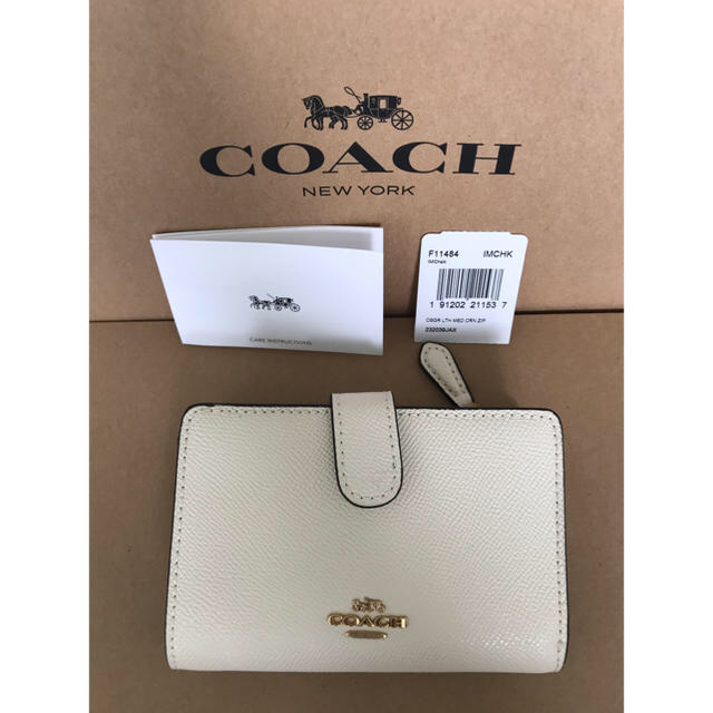 【新品】COACH コーチ 二つ折り財布