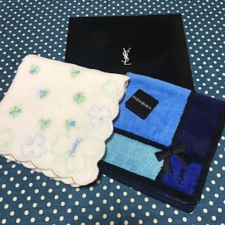 サンローラン(Saint Laurent)の★ イヴサンローラン  タオルハンカチ  2枚(ハンカチ)