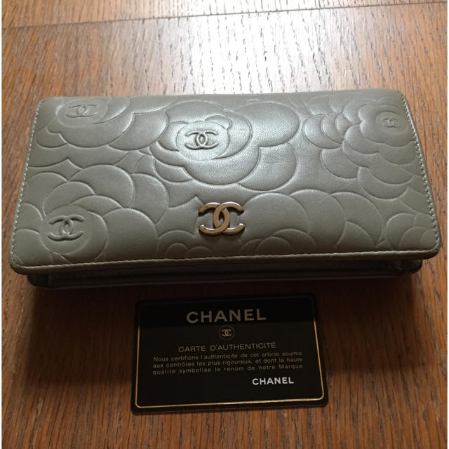 CHANEL カメリア 長財布