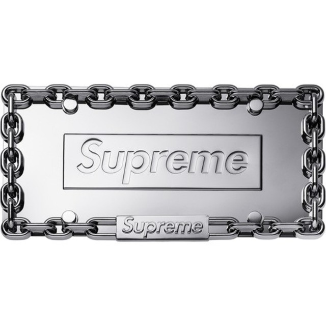 Chain License Plate Frame Supreme