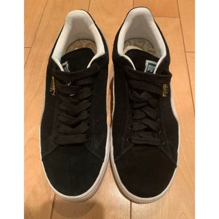 プーマ(PUMA)のpuma suede black黒 25cm(スニーカー)