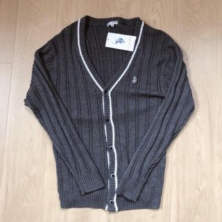 ポロラルフローレン(POLO RALPH LAUREN)の新品 POLO グレーカーディガン M (カーディガン)