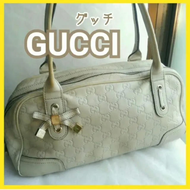 Gucci(グッチ)の【GUCCI】グッチGG柄 レザーバッグ レディースのバッグ(ショルダーバッグ)の商品写真