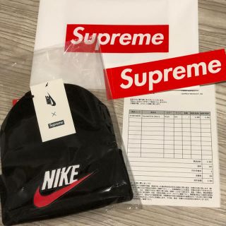 シュプリーム(Supreme)の新品 supreme×NIKE シュプリーム  ナイキ ビーニー ブラック(ニット帽/ビーニー)