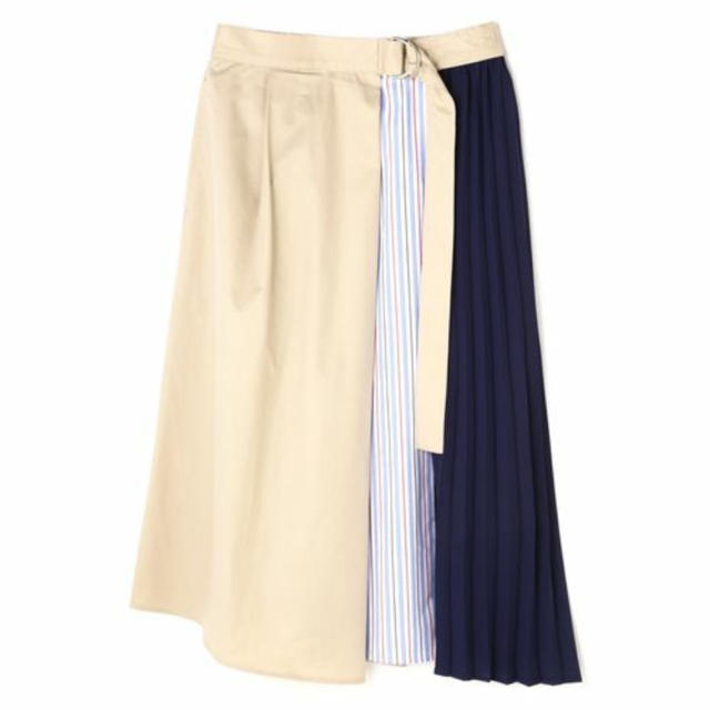 ROSE BUD(ローズバッド)の再値下げ rosebud ローズバッド 切り替えスカート 異素材 レディースのスカート(ロングスカート)の商品写真