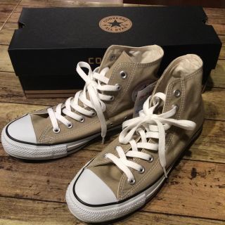 コンバース(CONVERSE)の【新品】CONVERSE ハイカット ベージュ♡ US6.5 25cm(スニーカー)