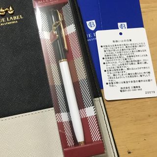 バーバリーブルーレーベル(BURBERRY BLUE LABEL)のここちゃん様専用★ブルーレーベルクレストブリッジボールペン黒(ペン/マーカー)