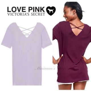 ヴィクトリアズシークレット(Victoria's Secret)のVSレースアップワンピースTシャツ(Tシャツ(半袖/袖なし))