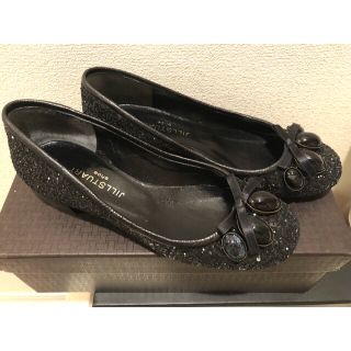 ジルスチュアート(JILLSTUART)の11/16まで 新品)ジルスチュアート グリッターラメバレエシューズ(バレエシューズ)