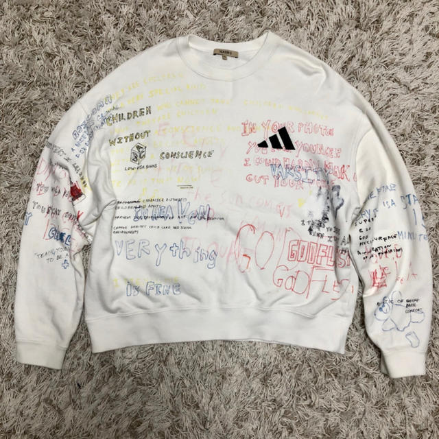 YEEZY SEASON 5 Handwriting Crew Sweatスウェット