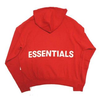 フィアオブゴッド(FEAR OF GOD)のFOG ESSENTIALS パーカー　赤　S  M  新品(パーカー)