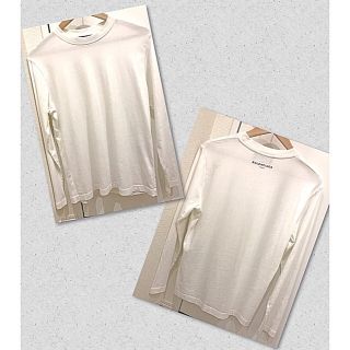 バレンシアガ(Balenciaga)のバレンシアガ 多数出品中‼️ 【美品】 バックロゴ Tシャツ 長袖 男女兼用  (Tシャツ/カットソー(七分/長袖))