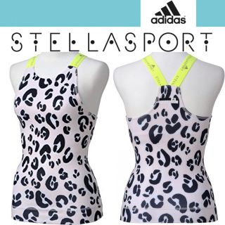 アディダスバイステラマッカートニー(adidas by Stella McCartney)のアディダス ステラスポーツ タンクトップ レオパード ヒョウ柄 adidas(ウェア)