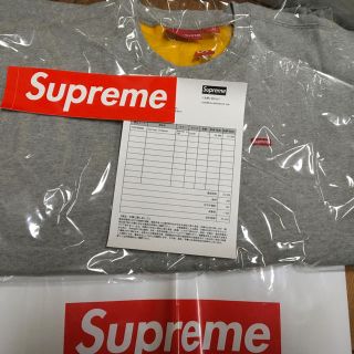 シュプリーム(Supreme)のSupreme contrast Crewneck L heather Gray(スウェット)