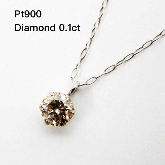 お値下げ♡プラチナ ダイヤ一粒ネックレス♡0.1ct Ptダイヤネックレス