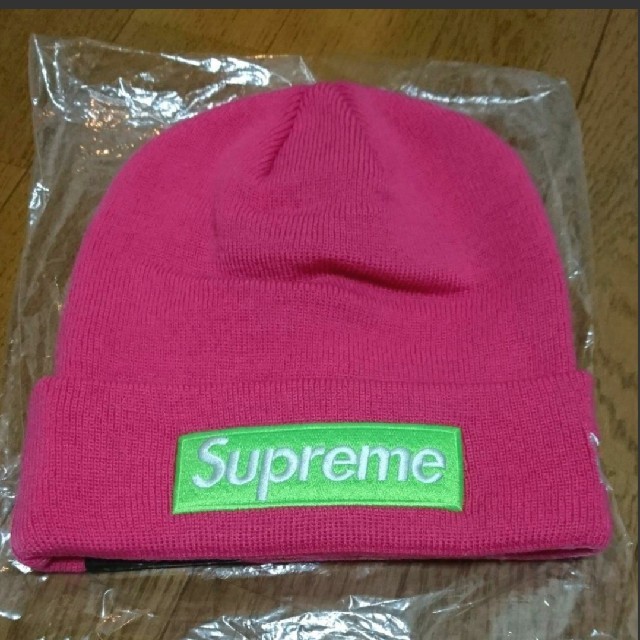 ニット帽/ビーニー大セール！Supreme × NEW ERA Box Logo beanie