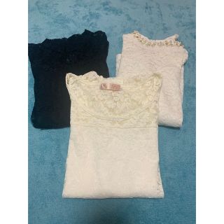 グレイル(GRL)のレーストップス　3点で1200円(カットソー(半袖/袖なし))