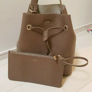 フルラ(Furla)のFURLA　ステイシー　グレージュ(ショルダーバッグ)