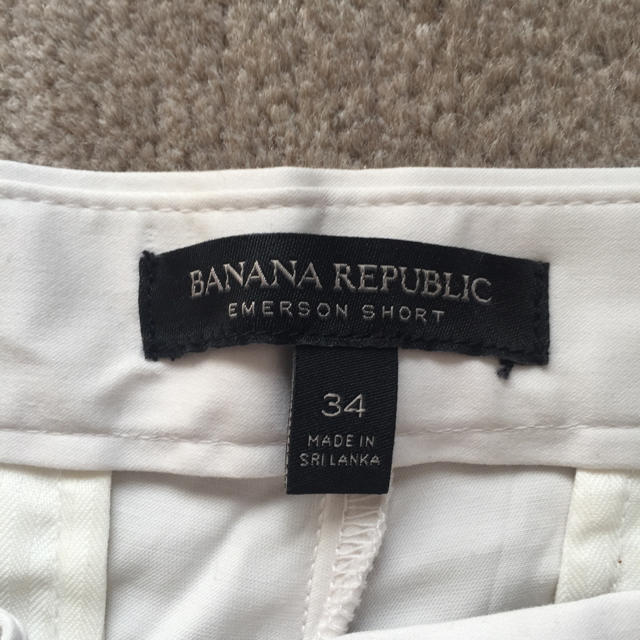 Banana Republic(バナナリパブリック)のバナナリパブリック 白 短パン メンズのパンツ(ショートパンツ)の商品写真