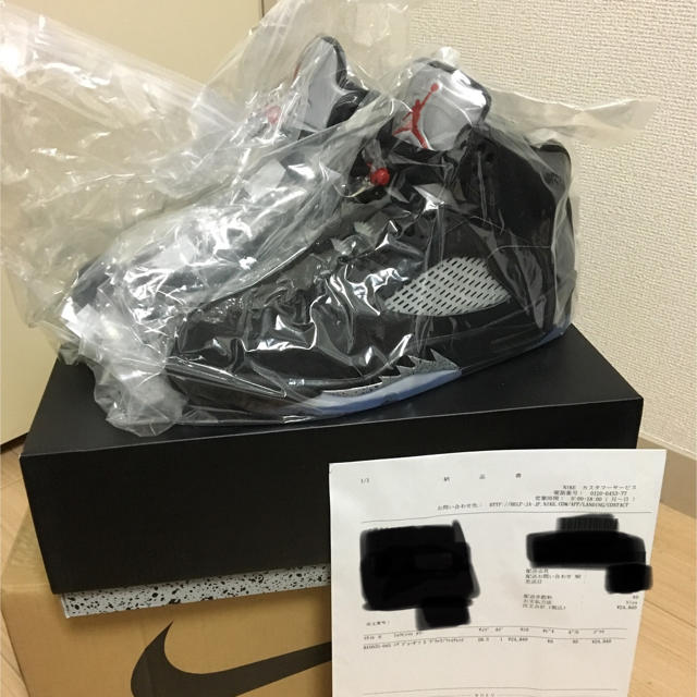 NIKE(ナイキ)の最終値下げ NIKE AIR JORDAN 5 RETRO OG 黒銀  メンズの靴/シューズ(スニーカー)の商品写真