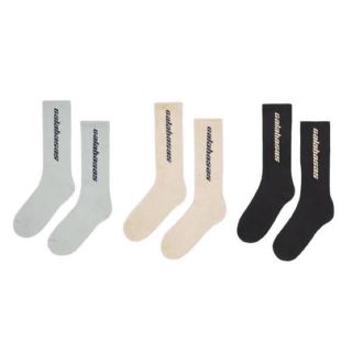 オフホワイト(OFF-WHITE)のYEEZY calabasas カラバサス ソックス 靴下 3足セット(ソックス)