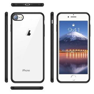 iphone8&7対応　高品質ソフトカバーケース　ブラック※ワイヤレス充電対応(iPhoneケース)